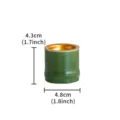 Bruciatore di incenso in ceramica verde bambù supporto mini desktop stile cinese variante - Bruciaincenso Alto
