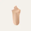 Women thin solid color invisible boat socks, comfortable nude summer casual daily wear. - One Size / Mandarin Orange
