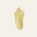 Women summer thin solid color short socks, comfortable breathable daily wear ankle boat socks - One Size / Milky Yellow