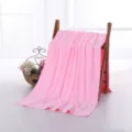 Asciugamano da bagno rosa in microfibra 70x140cm simpatico telo mare goffrato asciutto. - 150g 70*140cm / Rosa