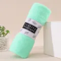 Serviette en corail molleton vert variante roulee douce absorbante bande papier bain maison - 35*75 (avec emballage) / Vert