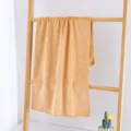 Microfiber towel soft absorbent cleaning cloth for home kitchen car wash yellow color variant - 35*75 (Medium Thickness 300g) / Earthy Yellow