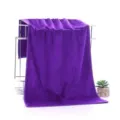 Premium purple bath towel, thick soft and absorbent towel for salon hotel home daily use. - Deep purple