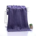 Thickened absorbent purple bath towel detail, soft textile fabric for hotel and salon use. - Thickened (35x75cm) / Gray
