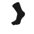 Black five toe socks men breathable athletic crew socks anti odor thin foot socks - One Size / Black