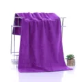 Soft purple microfiber towel for salon, home and car cleaning, highly absorbent fabric and durable. - 70*140cm / Purple