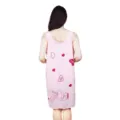Asciugamano da bagno rosa vestito carino stampa coniglietto spiaggia donna morbido - Taglia unica / Rosa chiaro