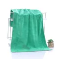 Green microfiber towel for car drying, salon hair and daily cleaning. Soft and absorbent. - 70*140cm / Green