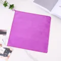 Thick microfiber cleaning cloth, absorbent household kitchen rag in vibrant purple with hanging loop. - Medium Purple