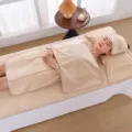 Thickened microfiber beauty salon towel set, soft spa bed cover bath towel headband. - Head Band 20*70cm / Camel