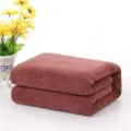 Microfiber bath towel brown variant, highly absorbent quick dry salon towel soft and durable. - 140*70cm / Coffee Brown (Medium Thickness)