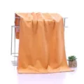 Thickened absorbent coral fleece towel for salon, hotel and home daily use, soft orange. - Medium Thick (35x75cm) / Metallic Gold