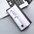 Coffret cadeau stylo en métal, élégant stylo roller pour bureau et cadeaux d'affaires. - Boîte à Stylo 041 / Blanc