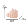 Pink ceramic pumpkin decorative ornament, modern desktop home decor figurine 12.3cm size - Thin Pumpkin Figurine / Pink