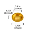 Gold metal censer burner mesh filter insert replacement part with dimension measurements. - Candle Cup 7.9cm, 1 Pc