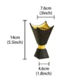 Modern Middle Eastern Arabic chalice incense burner, luxury desktop decor item for home living room. - S / Black