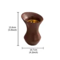 Bruciatore di incenso in resina vaso appeso creativo diffusore per decorazioni - Bruciatori di incenso a forma di clessidra - nero