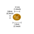 Gold censer cup accessory metal hollow incense burner gasket replacement part 5.4cm - Candle Cup 5.4cm * 1