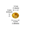 Golden metal incense burner mesh accessory detail view showing precise dimensions. - Candle Cup 4.7cm * 1