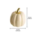 Ceramic pumpkin figurine with gold stem table decor centerpiece 12.2x10.3cm autumn - Gold Stem Pumpkin (Large) / Three Colors