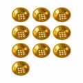 10pcs Gold Metal Incense Burner Gasket 5.2cm Censer Tray Hollow Hardware Accessories - Beveled Candle Cups 5.2cm * 10