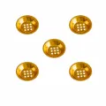 Set of 5 Pieces 5.2cm Gold Metal Incense Burner Liner Perforated Censer Accessories - Beveled Candle Cups 5.2cm * 5