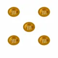 5pcs Golden Incense Burner Mesh Gaskets 5.4cm Metal Filter Screen Replacement Parts - Candle Cups 5.4cm * 5