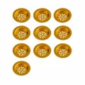 Gold censer mesh strainer 6.2cm 10pcs metal incense burner replacement accessory set. - Candle Cups 6.2cm, 10 Pcs