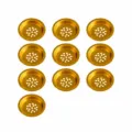 Gold metal incense burner cup replacement parts, 10 pcs set, 6.8cm hollow hardware. - Candle Cups 6.8cm, 10 Pcs