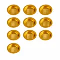 Gold metal incense burner mesh screen, 7.9cm diameter, 10 pieces set for burner. - Candle Cups 7.9cm, 10 Pcs