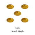 5pcs 9cm gold metal incense burner mesh screen filter replacement censer accessories parts - Candle Cups 9cm, 5 Pcs