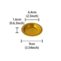 Metal incense burner mesh gasket filter golden hollow hardware accessory for middle east - Candle Cup 9cm, 1 Pc
