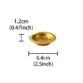 Gold metal incense burner mesh tray filter replacement accessory 6.4cm diameter hardware part - 6.4cm Trimmed 2-Piece Set, 1 Set