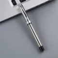 Stijlvolle metalen rollerball pen voor kantoor, elegant cadeau pen met soepele schrijfwaren. - Zilver