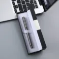 Stylo roller en métal professionnel avec coffret cadeau, stylo élégant pour bureau. - Boîte 058# / Gris