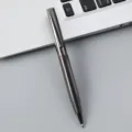 Bolígrafo de madera retro metal oficina de negocios regalo bolígrafo acabado titanio negro. - Ébano