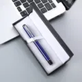 Coffret cadeau stylo bille en métal professionnel roller publicitaire de luxe bureau. - Boîte à Stylo 041 / Bleu