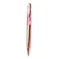 Roségoud metaal vloeibare glitter balpen, stijlvolle drijfzand pen kantoor cadeau schrijven - 1,0 mm Bullet Tip / Rozegoud glitter