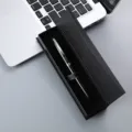 Stylo à bille en métal avec coffret cadeau de luxe, stylo roller professionnel pour bureau et cadeaux. - Stylo noir brillant avec boîte en papier magnétique