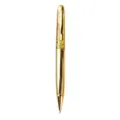 Gouden zwevende glinsterende metalen balpen, stijlvol drijfzandontwerp, elegante kantoorbenodigdheden. - 1,0 mm Bullet Tip / Goud
