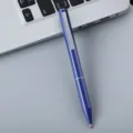 Zakelijke draaiende metalen gelpen 0.5 mm zwarte minimalistische geschenkpen voor kantoor. - Blauw