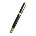 Stylo plume classique noir et or pour bureau d'affaires, écriture fluide super cadeau. - 0.5mm / Noir