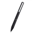 Zwarte zakelijke roterende metalen gelpen, minimalistische 0.5mm handtekeningpen voor stijlvolle gift. - Zwart