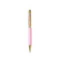 Roze balpen met gedroogde bloemen in vloeistof en gouden details voor creatieve cadeaus - Roze