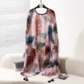 Zomer dames zonbescherming sjaal poncho, roze veren print pullover overslag, grote maat. - Stijl 3
