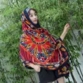 Ethnic style sun protection scarf women summer beach shawl bohemian floral print lightweight shawl - 185cm / Style 16 (139)
