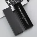 Black metal signature pen with gift box business rollerball pen corporate office gift. - Black Pen with Lid and Base Pen Box