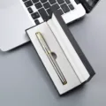 Elegant metal ballpoint pen in luxury gift box business present office stationery supply - Silver Pen with 042# Pen Box