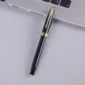 Business metal gel pen with gold clip office signature pen luxury gift rollerball pen - Piano Black Pen with Gold Clip