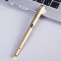 Stylo signature en métal doré élégant avec clip raffiné pour bureau et écriture quotidienne. - Stylo or de luxe